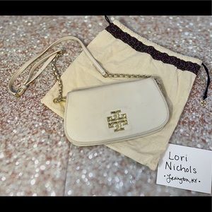 Tory Burch Ivory Clutch/Crossbody Purse